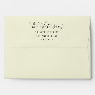 personalized color beige envelope