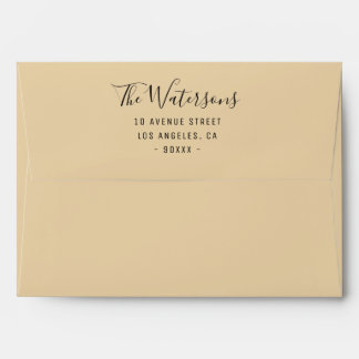 personalized color beige envelope