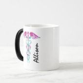 Personalized Color Changing Coffee Mug For Nurse (Front Left)