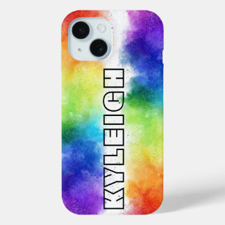 Personalized Color Explosion Case-Mate iPhone 15 Case