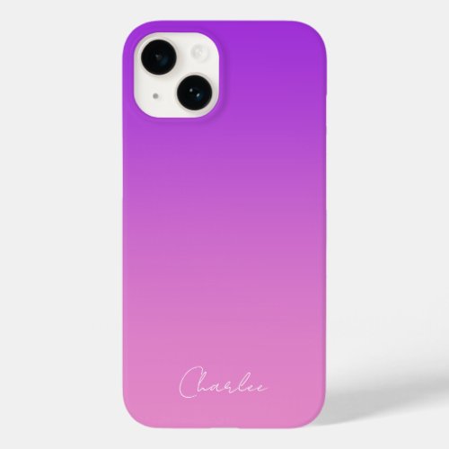 Personalized Color Gradient Phone case pink Case_Mate iPhone 14 Case