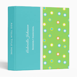 Personalized: Color O's Binder 1