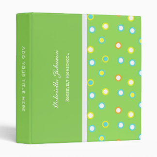 Personalized: Color O's Binder 1