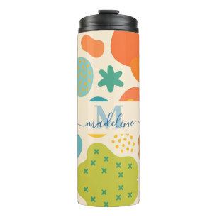 Personalized Color Splash Abstract Thermal Tumbler