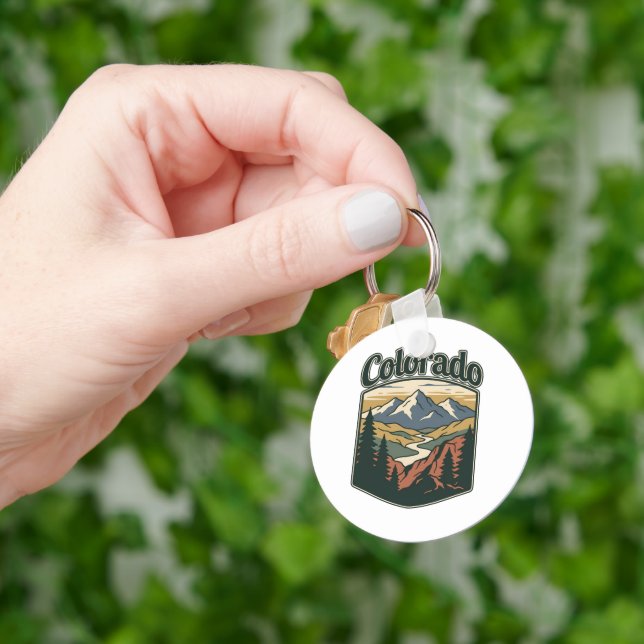 Personalized Colorado Keychain (Hand)