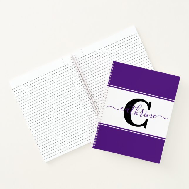 Personalized colorblock  notebook (Inside)