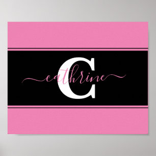 Personalized colorblock    poster