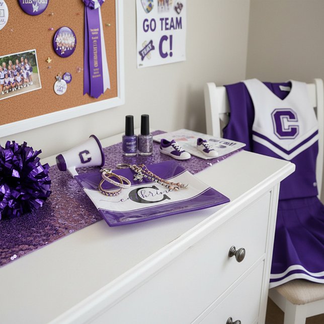 Personalized colorblock  trinket tray (Creator Uploaded)