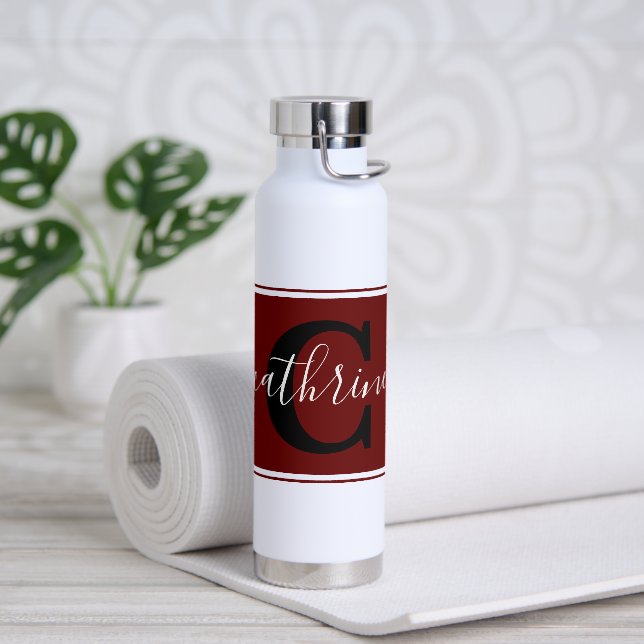 Personalized colorblock water bottle (Yoga)