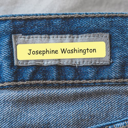 Personalized Colored Text Back To School Clothes Labels