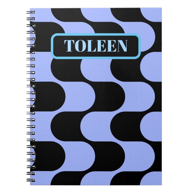 Personalized Colorful Abstract Pattern             Notebook (Front)