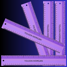 Personalized Colorful Abstract Pattern Ruler