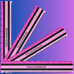 Personalized Colorful Abstract Pattern Ruler