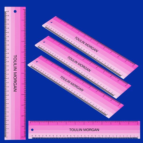 Personalized Colorful Abstract Pattern Ruler