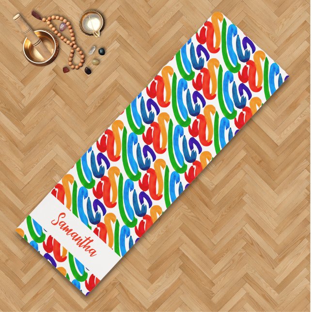 Personalized Colorful Abstract Pattern Yoga Mat (Creator Uploaded)
