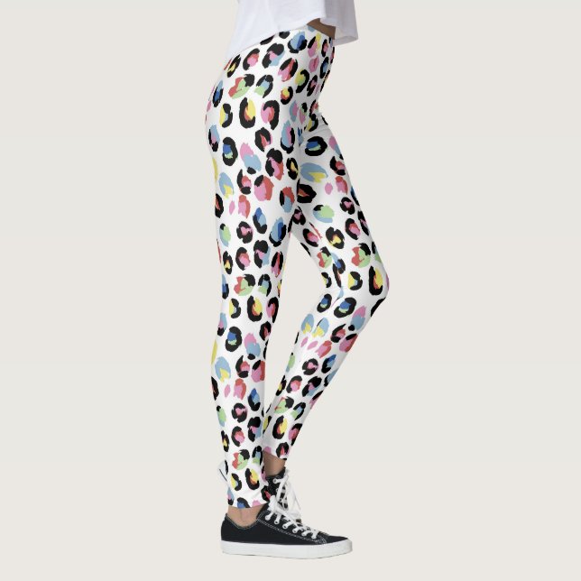 Personalized Colorful Animal Print Leggings (Right)