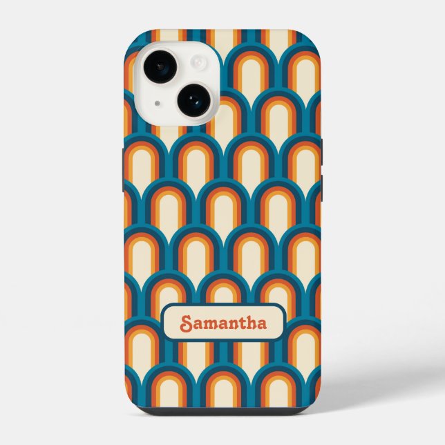 Personalized Colorful Arch Rainbow Pattern Iphone Case (Back)