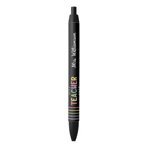 Personalized Colorful Best Teacher Appreciation Pen
