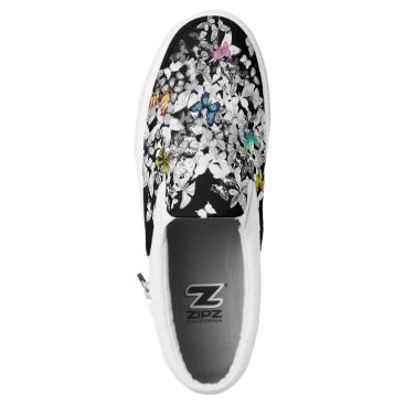 personalized colorful butterflies print shoes