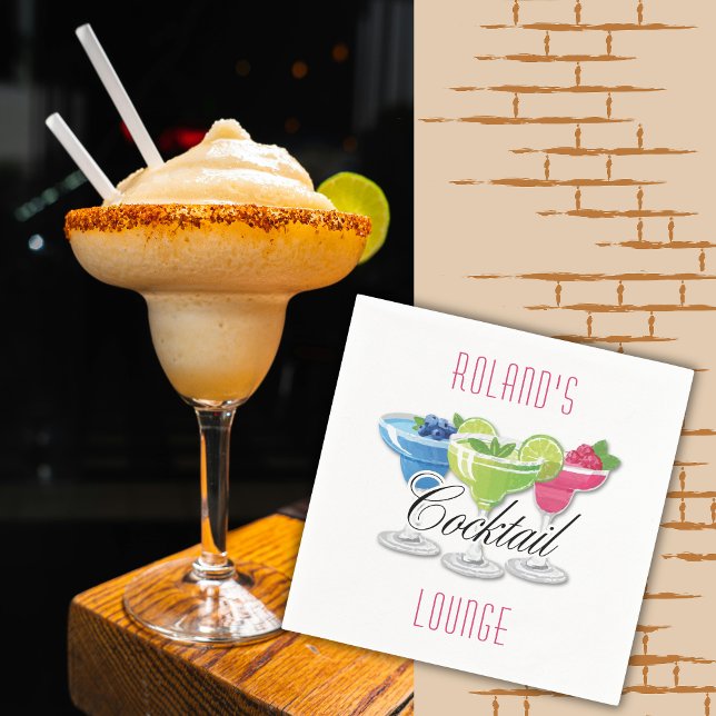 Personalized Colorful Cocktail Napkins (Creator Uploaded)