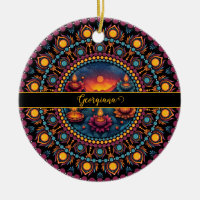 Personalized Colorful Diwali Festival Mandala