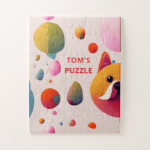 Personalized Colorful Dog For Kids ALL FIT