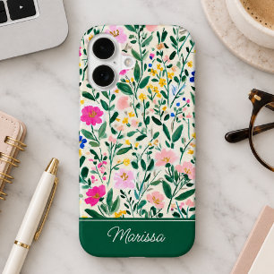 Personalized Colorful Floral Garden Phone Case
