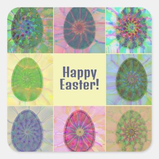 Personalized Colorful Fun Art Easter Eggs Collage