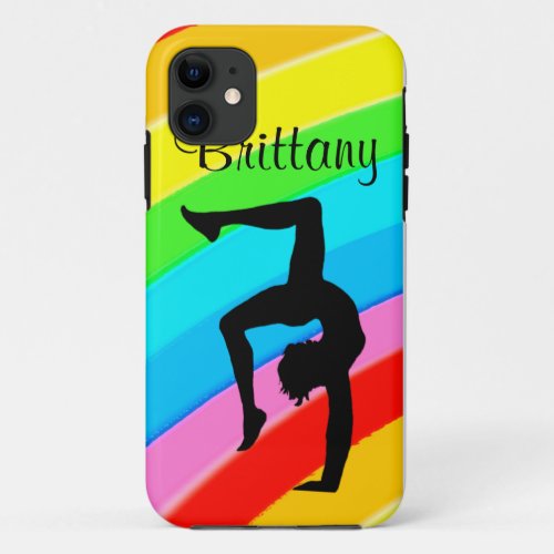 PERSONALIZED COLORFUL GYMNASTICS IPHONE CASE