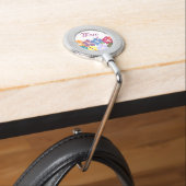 Personalized Colorful Hibiscus Purse Hanger (In Situ)