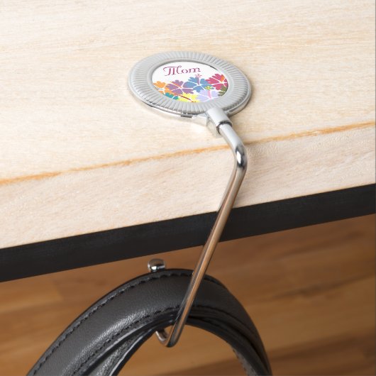 Personalized Colorful Hibiscus Purse Hanger (In Situ)