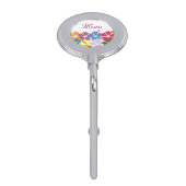 Personalized Colorful Hibiscus Purse Hanger (Side)