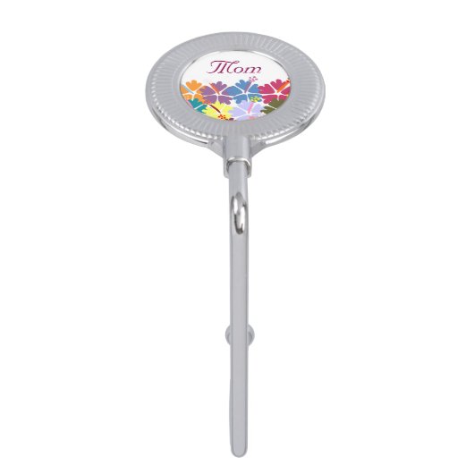 Personalized Colorful Hibiscus Purse Hanger (Side)
