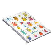 PERSONALIZED COLORFUL INSECT BUGS NOTEBOOK | Zazzle