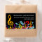 Personalized Colorful Jumbled Music Notes on Black