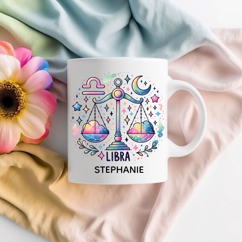 Personalized Colorful Libra Zodiac Astrology