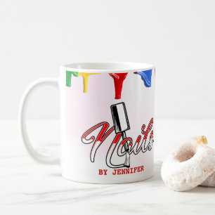 Personalized Colorful Nail Tech Mug