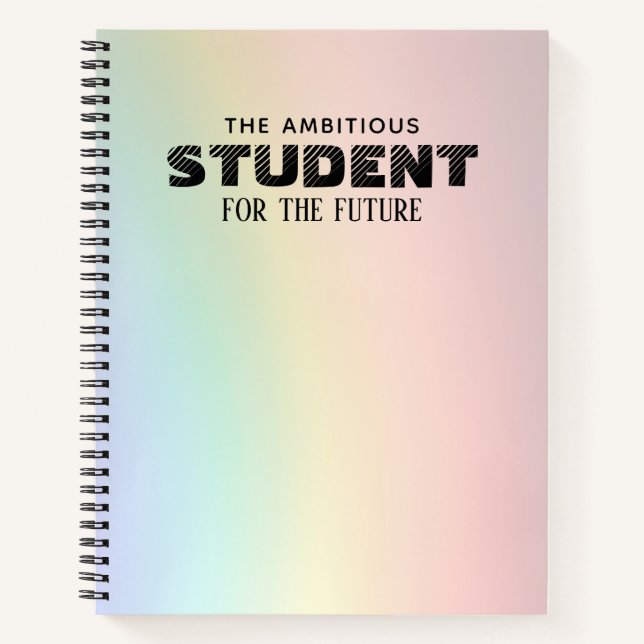 Personalized Colorful Notebook (Front)