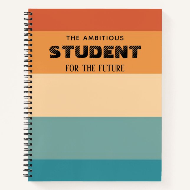 Personalized Colorful Notebook (Front)