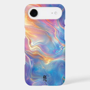 Personalized Colorful Opal Swirly Marble Texture iPhone 17 Air Case