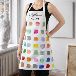 Personalized Colorful Pattern Artist's  Apron