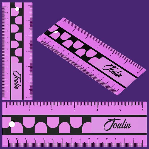 Personalized Colorful Pattern Back To School Ruler
