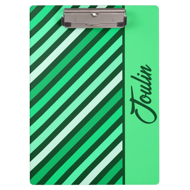 Personalized Colorful Pattern                  Clipboard (Front)