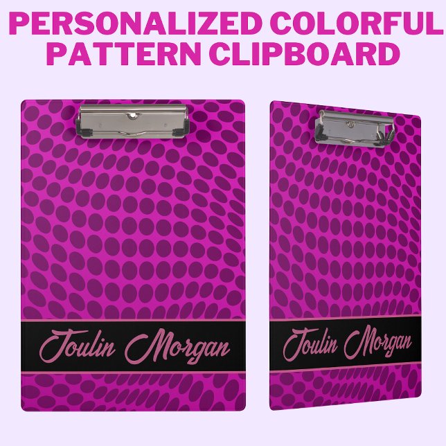 Personalized Colorful Pattern  Clipboard (Creator Uploaded)