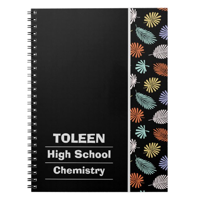 Personalized Colorful Pattern                  Notebook (Front)