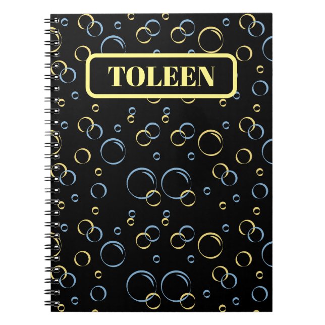 Personalized Colorful Pattern                Notebook (Front)