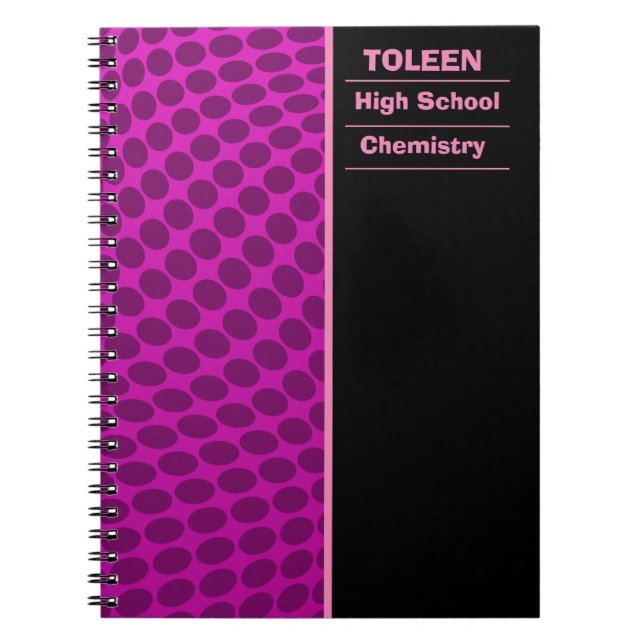 Personalized Colorful Pattern                  Notebook (Front)