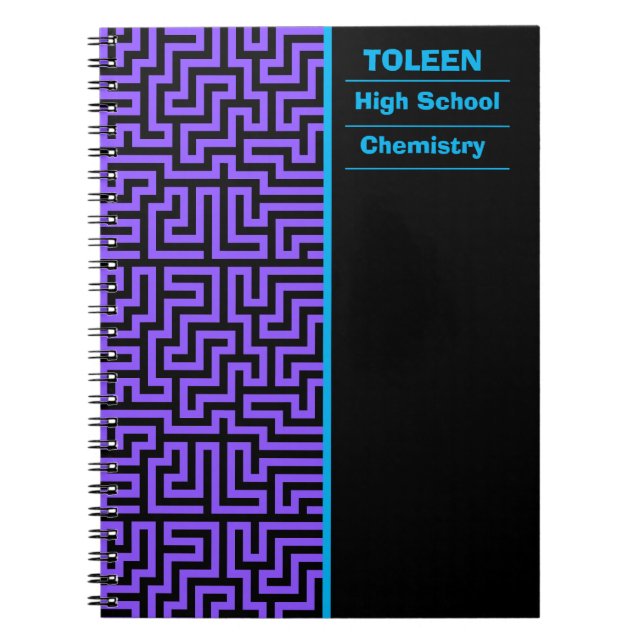 Personalized Colorful Pattern                  Notebook (Front)