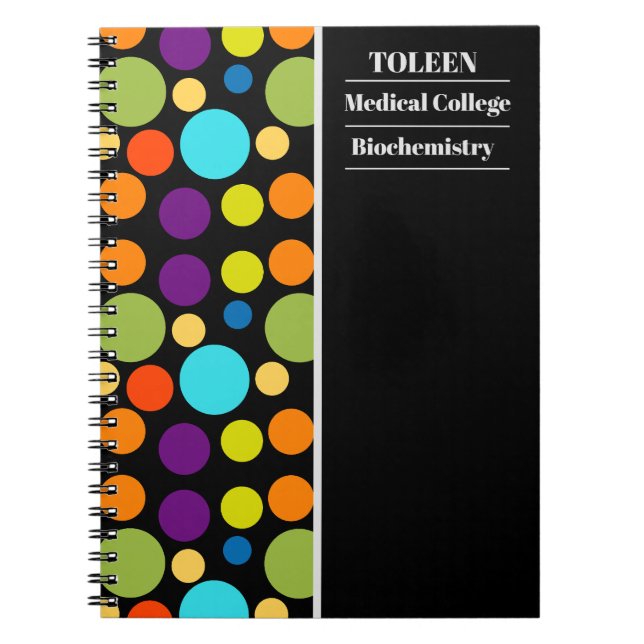 Personalized Colorful Pattern                  Notebook (Front)