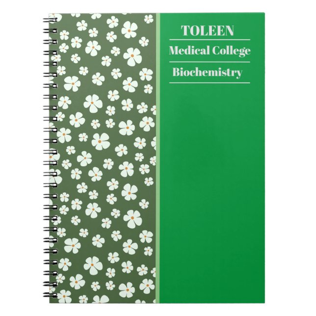 Personalized Colorful Pattern                  Notebook (Front)